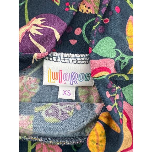 Lularoe Maxi Skirt Womens Extra Small Blue Floral Colorful Boho Flowy Stretchy - Picture 3 of 8